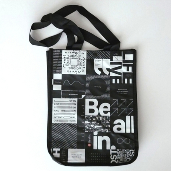 Lululemon  3 Reusable Totes Caryall Red Black Be all in - Picture 5 of 9